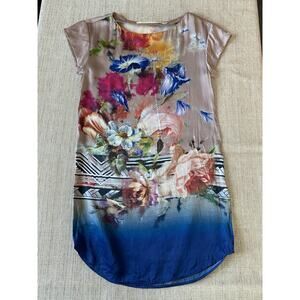Twelfth Street by Cynthia Vincent Silk Floral Dress XS P